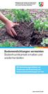 Bodenverdichtungen vermeiden Bodenfruchtbarkeit erhalten und wiederherstellen