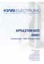 APPLICATION NOTE AN001