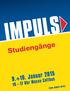 Studiengänge. 9.+10. Januar 2015. 10 17 Uhr Messe Cottbus. www.impuls-cb.de