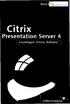 Citrix. Presentation Server 4. Nico Lüdemann. Grundlagen, Praxis, Referenz. Galileo Computing
