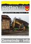 Ausgabe Dezember 2012 / Nummer 4 / 2012. Mit dem Abbruch des alten Kindergartens sind die Bauarbeiten rund um die Infrastruktur in Stetten beendet