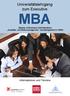 Universitätslehrgang zum Executive MBA. (Master of Business Administration) Qualitäts- und Risikomanagement, berufsbegleitend in WIEN