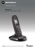 Digitales Schnurlostelefon. Motorola C5. Für C5001, C5002, C5003 und C5004. Achtung: Jedes Mobilteil vor der Benutzung für 24 Stunden aufladen.