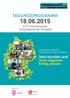 Tagungsprogramm. 18.06.2015 ICS Internationales Congresscenter Stuttgart