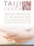 treffen hannover 12.- 14. August 2016 3 Tage Qigong, Kalligraphie, Taijiquan, Wushu und TCM