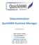Dokumentation QuickHMI Runtime Manager