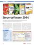 Steuersoftware 2014. Rund 800 Euro Steuerrückerstattung. Inhalt
