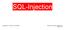 SQL-Injection. Seite 1 / 16