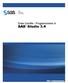 Erste Schritte - Programmieren in. SAS Studio 3.4. SAS Dokumentation