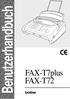 FAX-T72. Benutzerhandbuch. FAX-T7plus