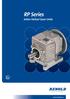 RP Series Inline Helical Gear Units