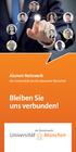 Alumni-Netzwerk. der Universität der Bundeswehr München. Bleiben Sie uns verbunden!