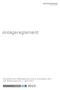 Anlagereglement. Beschluss des Stiftungsrates vom 8. Dezember 2011 mit Änderungen bis 7. April 2015. Ausgabe