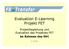 Evaluation E-Learning Projekt FET