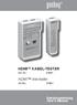 HDMI KABEL-TESTER. HDMI line tester. Betriebsanleitung User s Manual. Art.-Nr.: 31961. Art.No. 31961