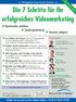 Die 7 Schritte für Ihr erfolgreiches Videomarketing