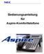Bedienungsanleitung für Aspire-Komforttelefone