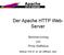 Der Apache HTTP Web- Server