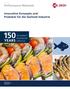 Business Unit. Performance Materials. Innovative Konzepte und Produkte für die Seafood Industrie. Business Line Seafood Industry Switzerland