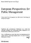 European Perspectives for Public Management