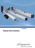 Dynamic Servo Actuators. Dynamic Servo Actuators. www.danahermotion.com