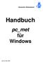 Deutscher Wetterdienst. Handbuch. pc_met für Windows