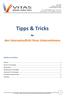 Tipps & Tricks. den Internetauftritt Ihres Unternehmens. für. Inhaltsverzeichnis