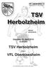 TSV Herbolzheim. VFL Obereisesheim. Sonntag, 10. April 2016 15.00 Uhr. gegen. Die Vereinsbrille. Saison 2015/2016