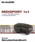 MIDISPORT 1x1 1 In/Out USB-MIDI-Interface mit Buspower-Betrieb