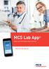 MCS Lab App. App und Portallösung in einem. www.mcs-lab-app.com