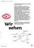 Wir. sehen Augenmuskel Slow Food Deutschland e.v. www.slowfood.de. Iris (Regenbogenhaut) Netzhaut (Retina) Linse. Pupille (Sehloch) Hornhaut.