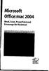 Microsoft Office:mac 2004