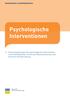 Sozialmedizin und Rehabilitation Psychologische Interventionen