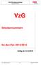 VzG-Fahrplanunterlage. (Streckennummern) VzG. Streckennummern. für den Fpl. 2015/2016. Gültig ab 13.12.2015