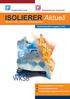 ISOLIERER Aktuell. Wärme-, Kälte-, Schall- und Brandschutz. WKSB-Newsletter Ausgabe 3 2015