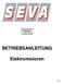 SEVA Schulz GmbH Lether Gewerbestr. 10 26197 Ahlhorn Tel. 04435 / 93 09-0 Fax 04435 / 93 09-10 BETRIEBSANLEITUNG. Elektromotoren.