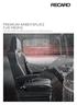PREMiuM-ARBEitsPLAtz für PROfis Die RECARO Nutzfahrzeugsitze zur Nachrüstung