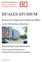 DUALES STUDIUM. Kooperative Ingenieurausbildung (KIA) an der Hochschule Bochum. Unternehmensinformationen