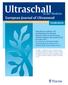 Ultraschall. European Journal of Ultrasound. in der Medizin. Sonderdruck