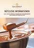 Nützliche Informationen. Alles, was Sie über die Verarbeitung und Handhabung von Schokolade wissen sollten
