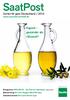 SaatPost. Rapsöl gesünder als Olivenöl? Sorten für ganz Deutschland 2013