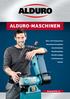 ALDURO-MASCHINEN. Katalog 2015 / 16. Bohr- und Fräsmaschinen. Maschinenschraubstöcke. Metalldrehbänke. Metallbandsägen.