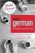 GERMAN SPECIFICATION A. Topics for Conversation. Personal Relationships