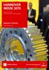 HANNOVER MESSE Get new technology first. Benchmark Studie: Industriemessen im Marketing-Mix. hannovermesse.de