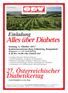 Alles über Diabetes Sonntag, 6. Oktober 2013 Konferenzzentrum Burg Schlaining, Burgenland