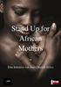 Stand Up for African Mothers -
