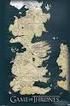 Poster Die sieben Königreiche Karte von Westeros. Maße: 9,5 cm Z ,95 (42)