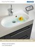 Enjoy the RIHO Lifestyle NEU! Whirlpools - Dampf - Badewannen - Duschwannen - Duschkabinen - Möbel. Möbel mit Hochglanz und Seidenglanz