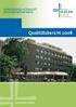 Strukturierter Qualitätsbericht. für das. Berichtsjahr 2013