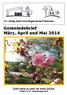 Ev. Heilig Geist Kirchengemeinde Falkensee. Gemeindebrief März, April und Mai 2014